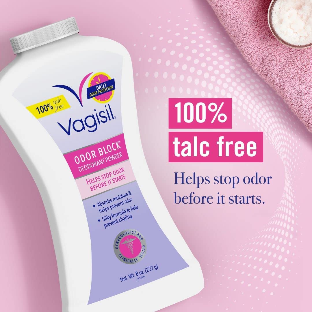 Vagisil Deodorant Powder Talc-Free - 8 oz, Pack of 5 Beauty and Personal Care Vagisil
