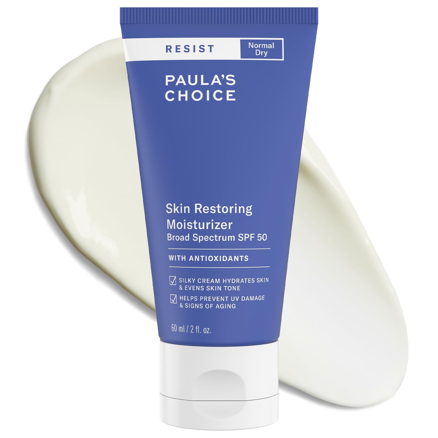 Paula's Choice RESIST Skin Restoring Moisturizer SPF 50, UVA & UVB Protection, Shea Butter & Niacinamide, Anti-Aging Sunscreen for Dry Skin, 2oz Beauty & Personal Care Paula's Choice