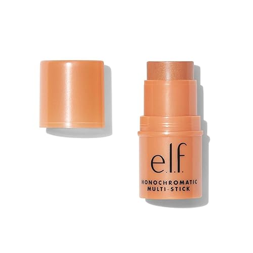 e.l.f. Monochromatic Multi Stick, Luxuriously Creamy & Blendable Color, For Eyes, Lips & Cheeks, Glowing Mango, 0.17 Oz Beauty & Personal Care e.l.f.