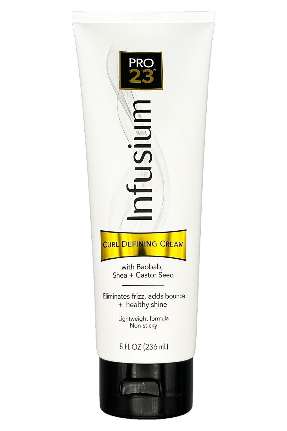 INFUSIUM 23 Curl Defining Hair Cream - Eliminates Frizz and Adds Bounce Shine 8oz., White Beauty & Personal Care INFUSIUM 23