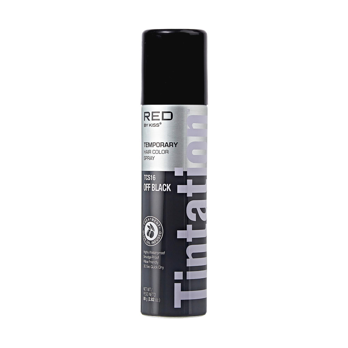 Red by Kiss Tintation Temporary Hair Color Spray, Instant Gray Root Touch Up Coverage, Water-Resistant & Smudge-Proof, Easy Wash Out, Barber Beauty & Personal Care Red by Kiss