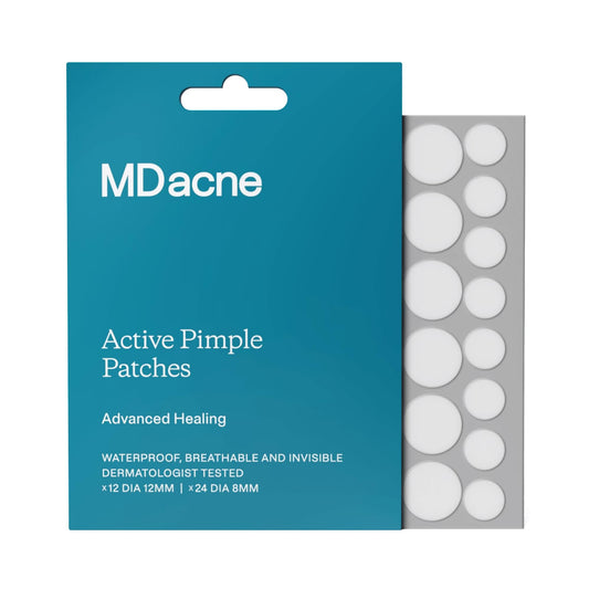 MDacne Pimple Patches for Acne Treatment, Hydrocolloid Patches - Absorbs Oil & Pus from Clogged Pores, Ultrathin & Transparent Blends with All Skin Beauty & Personal Care MDacne