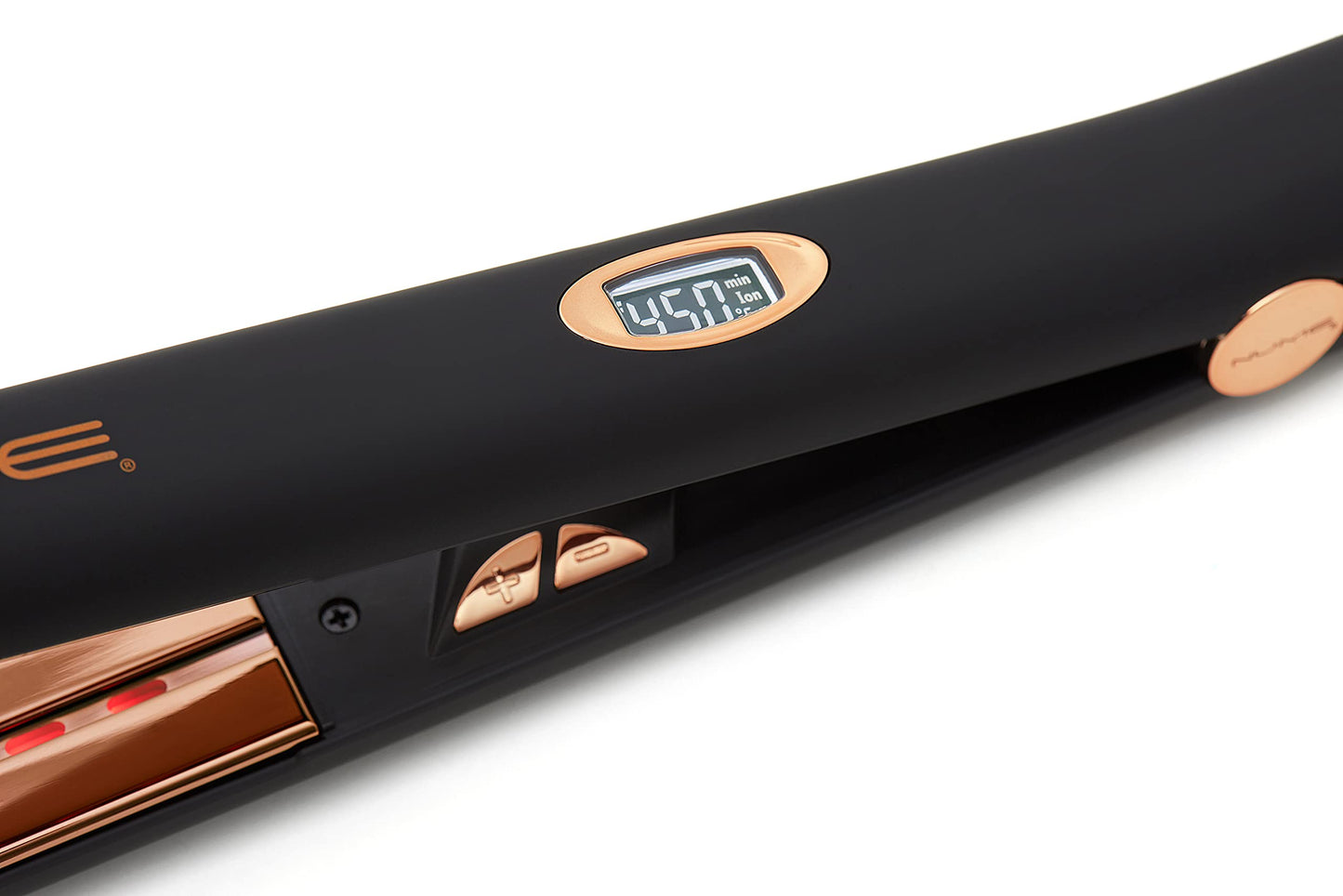 NuMe Style Setter Hair Straightener Titanium Flat Iron - 1 Inch Floating Plates Hair Iron with Negative Ion Conditioning - Infrared Light Strip - Dual Beauty & Personal Care NuMe