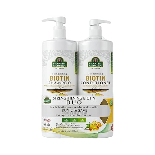 Spanish Garden Biotin Shampoo & Conditioner Set 2 Pound Beauty & Personal Care Spanish Garden