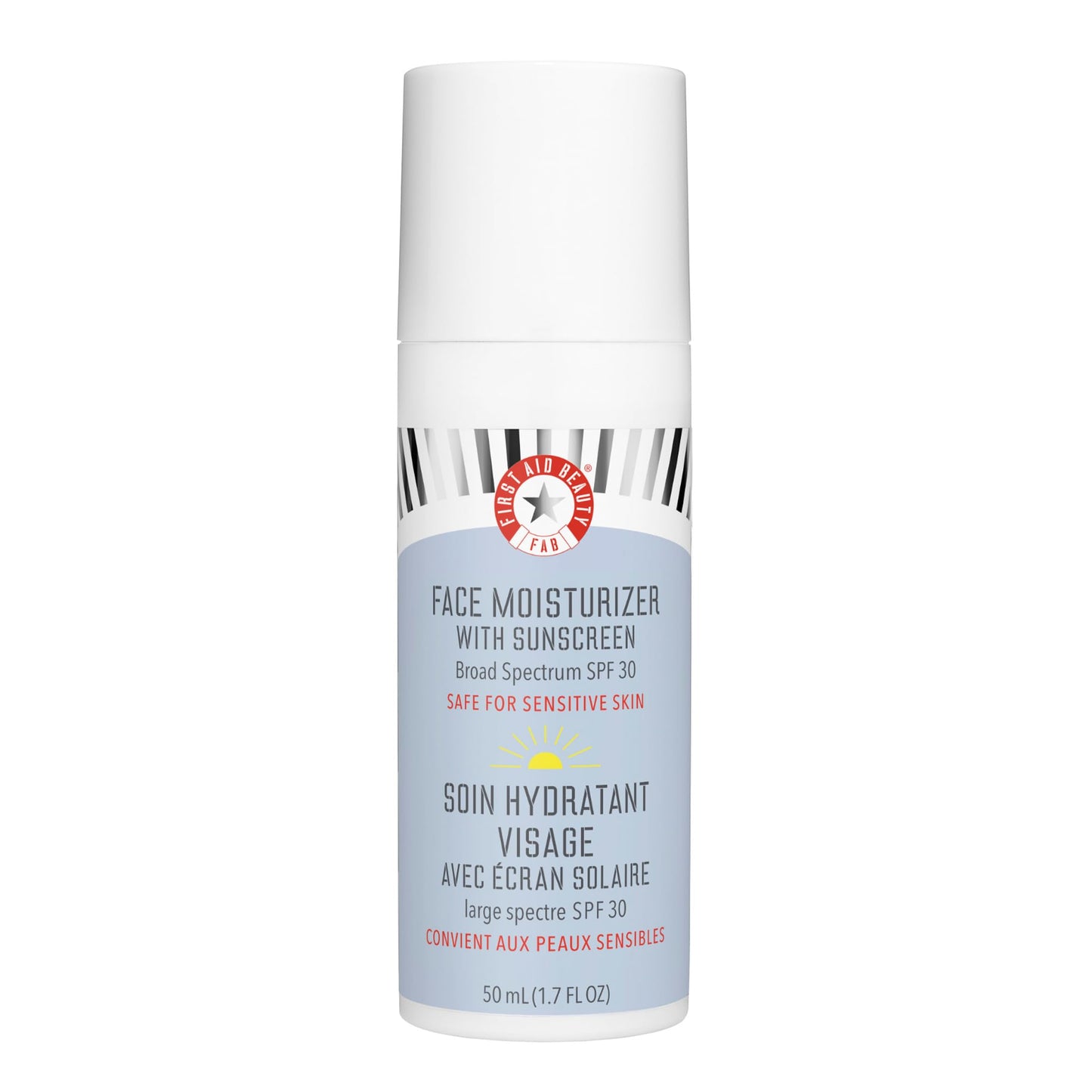 First Aid Beauty Ultra Repair Face Moisturizer with Sunscreen, SPF 30 - 2-in-1 Sun Protection + Daily Hydration - 1.7 oz Beauty & Personal Care First Aid Beauty