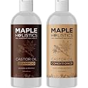 Castor Oil Shampoo and Conditioner Set - Jamaican Black Castor Oil Shampoo and Biotin Collagen Conditioner - Sulfate Free Shampoo and Conditioner Beauty & Personal Care Maple Holistics
