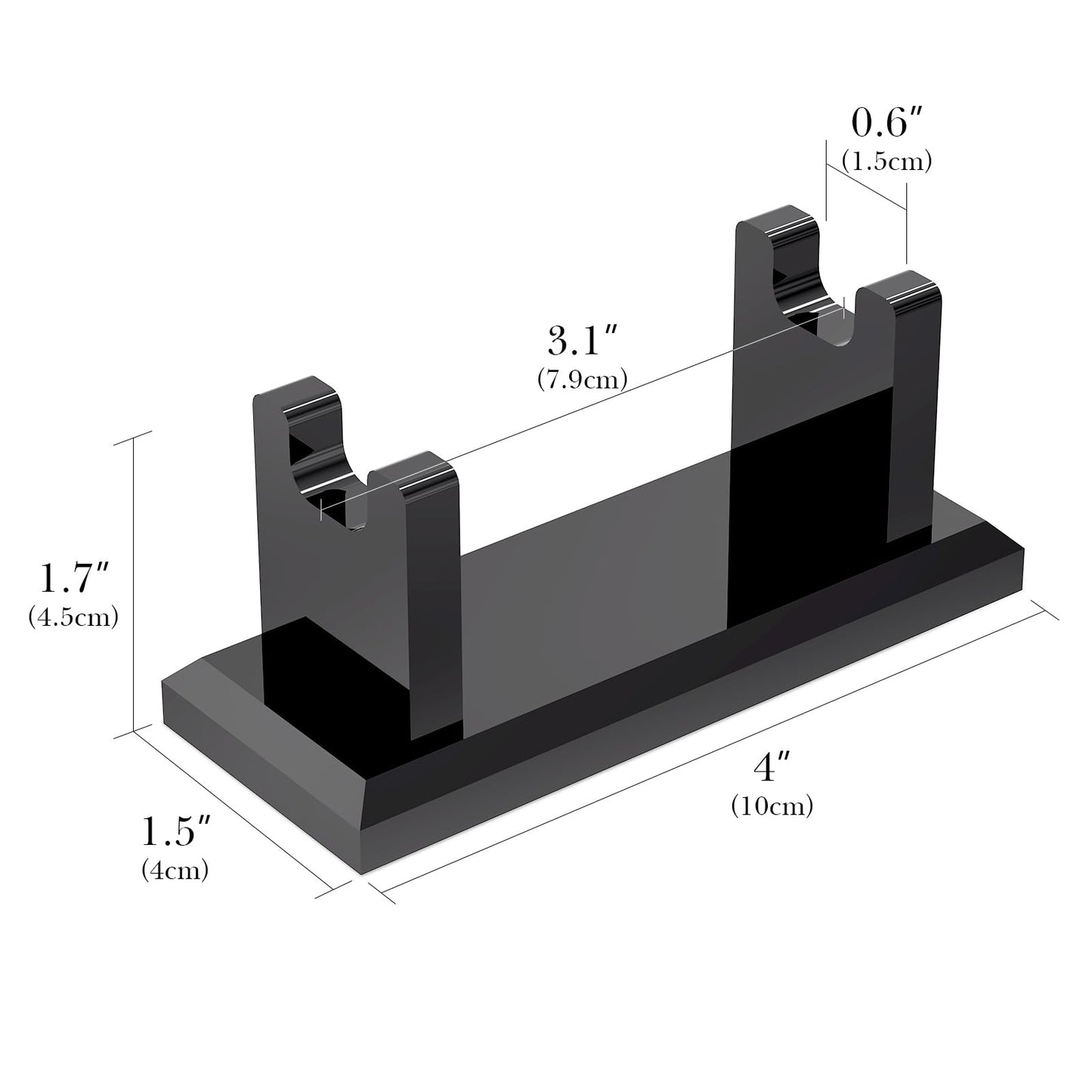 Linkidea Acrylic Men's Razor Stand, Stable Bathroom Holder for Safety Razors, Easy Clean, Compatible with Viking Blade Chief & Shaving Revolution Beauty and Personal Care Linkidea