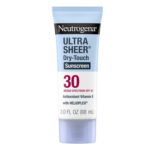 Neutrogena Ultra Sheer Dry-Touch Sunscreen SPF 30 for Face & Body, Lightweight Non Greasy Broad Spectrum UVA/UVB Protection, No White Cast, Water Beauty & Personal Care Neutrogena