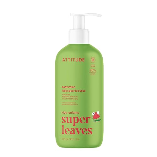ATTITUDE Body Lotion for Kids, EWG Verifed Moisturizer, Dermatologically Tested, Plant and Mineral Based Cream, Vegan, Watermelon & Coco, 16 Fl Oz Beauty & Personal Care BIO SPECTRA ATTITUDE