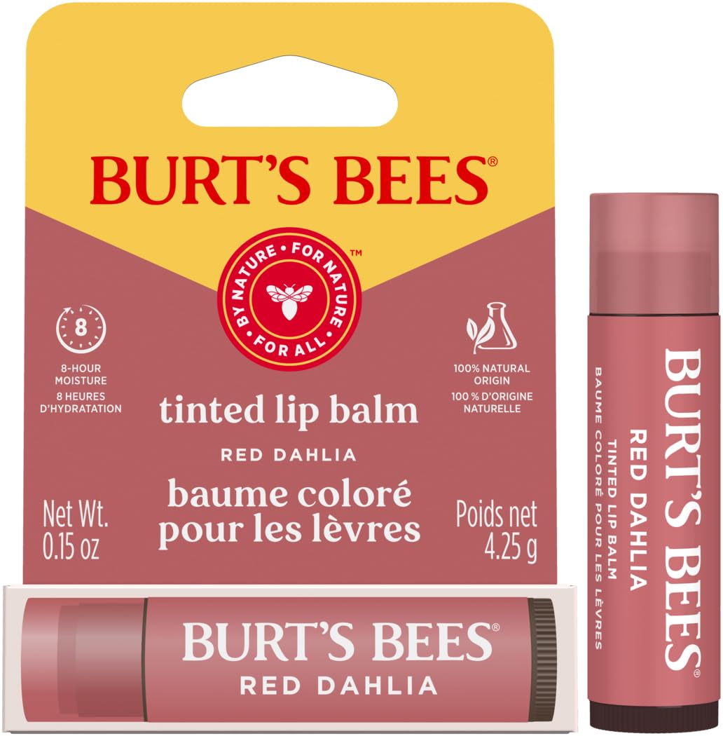 Burt's Bees Tinted Lip Balm Red Dahlia Blister 0.15oz Beauty and Personal Care Burt's Bees