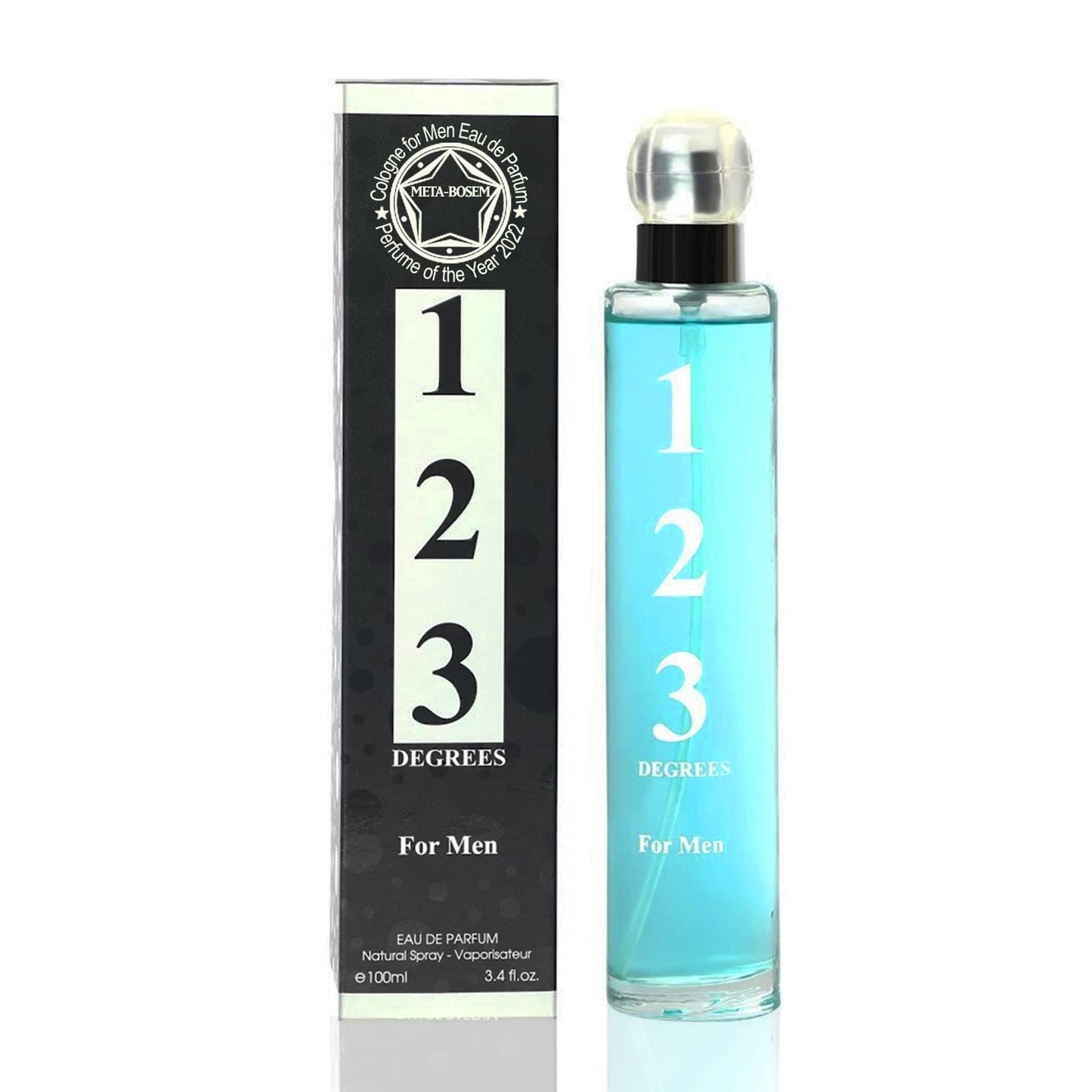 META-BOSEM Easy Miami+123 Degrees Men's Cologne Collection, Eau de Toilette Natural Spray - Fresh Woody Scents - Holiday Gift Set (Pack of 2) Each 3.4 Beauty & Personal Care META-BOSEM