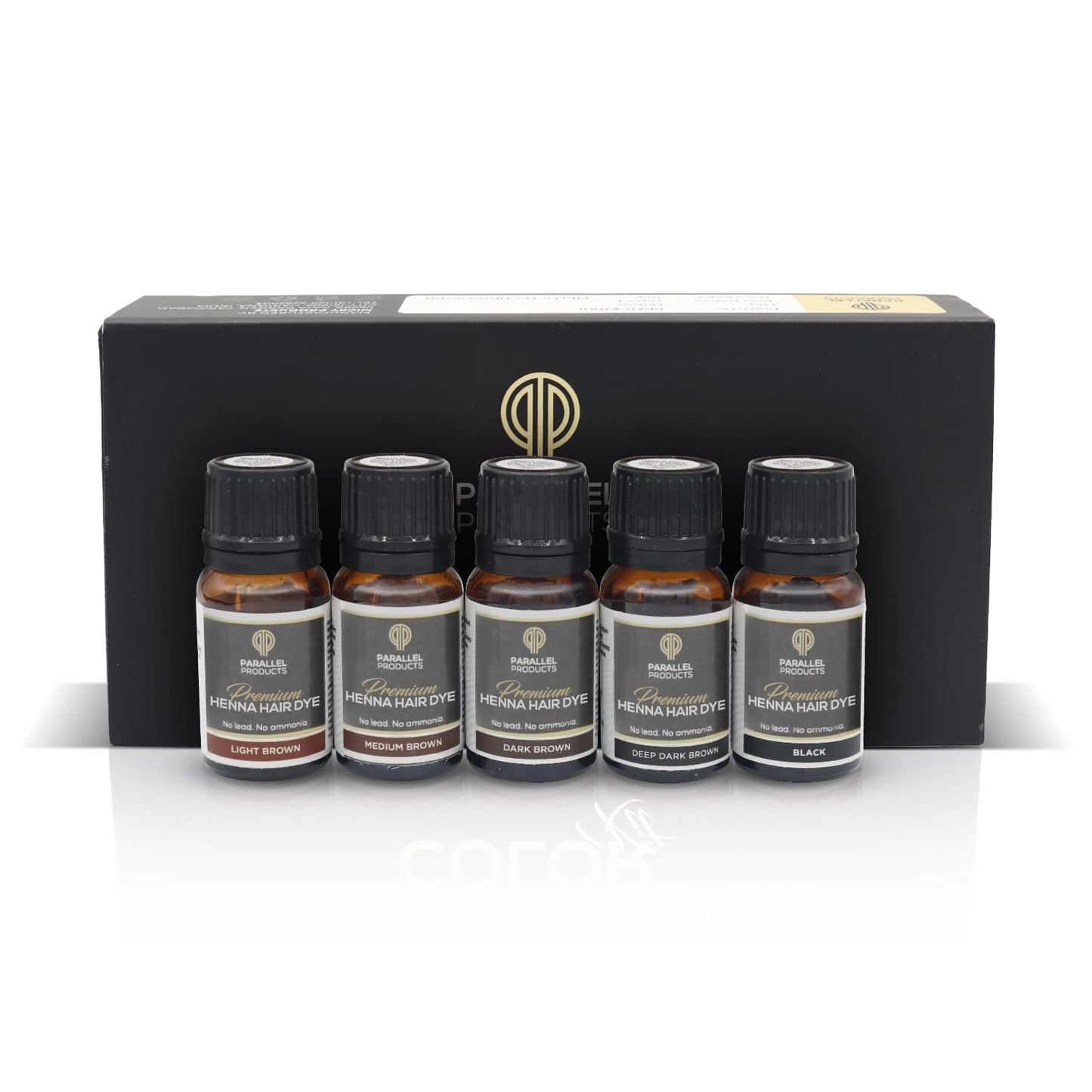 Parallel Products Henna Color Kit - Professional Hair Tint and Root Touch Up - 3 Gram Mini-Collection for Grey Coverage Beauty & Personal Care PARALLEL PRODUCTS