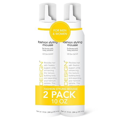 TRI Fashion Volumizing Mousse for Wavy Hair - Taming Curls, Frizz Control & Shine, Styling Foam for Women - 10 Ounce (2 Pack) Beauty & Personal Care TRIDESIGN
