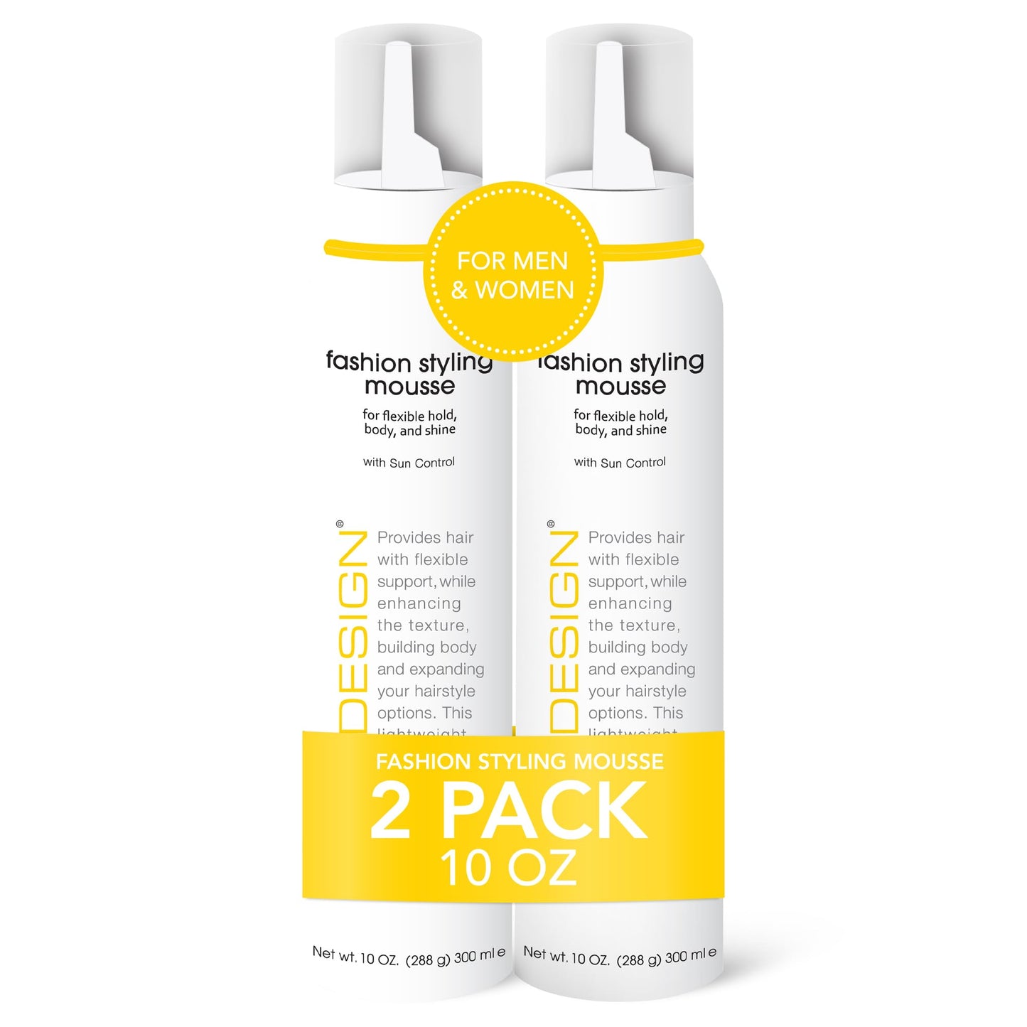 TRI Fashion Volumizing Mousse for Wavy Hair - Taming Curls, Frizz Control & Shine, Styling Foam for Women - 10 Ounce (2 Pack) Beauty & Personal Care TRIDESIGN