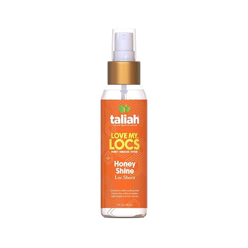Taliah Waajid Love My Locs Honey Shine Loc Sheen | Daily Moisturizing, Alcohol-Free Refreshing Shine Spray, Hair Scalp Moisturizer 4 fl oz Beauty & Personal Care Taliah Waajid black earth products