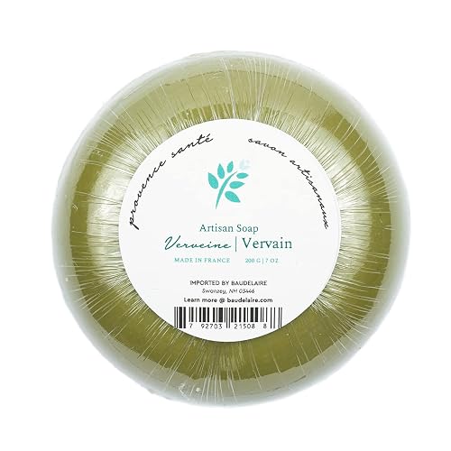 Provence Sante Luxury French Bath Bar - Moisturizing Shea Butter - Triple-milled Vervain Fragrance, 7 oz Made in France Beauty & Personal Care Provence Sante