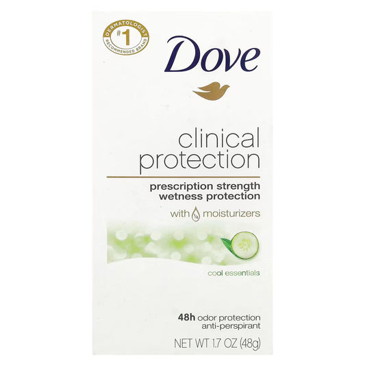 Dove Clinical Protection Anti-Perspirant Deodorant Solid, Cool Essentials 1.70 oz (Pack of 6) Beauty and Personal Care Dove