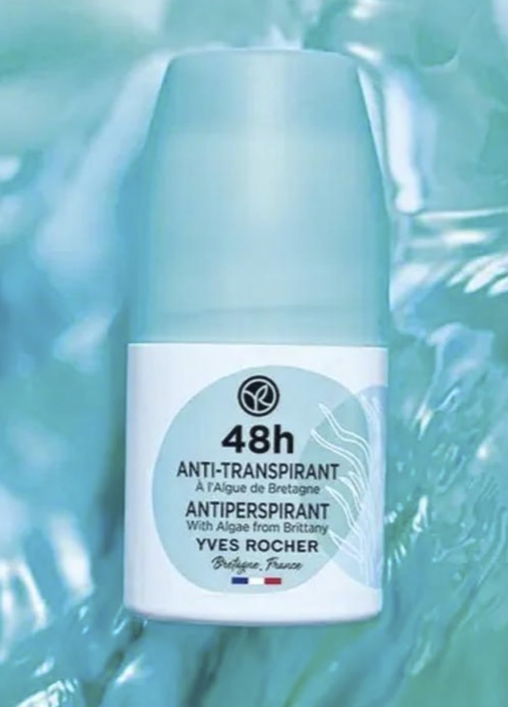 Yves Rocher 48H Antiperspirant Algae from Brittany - Long-Lasting Freshness, No White Marks, Gentle on Skin - 50ml / 1.7flOz Beauty and Personal Care Yves Rocher