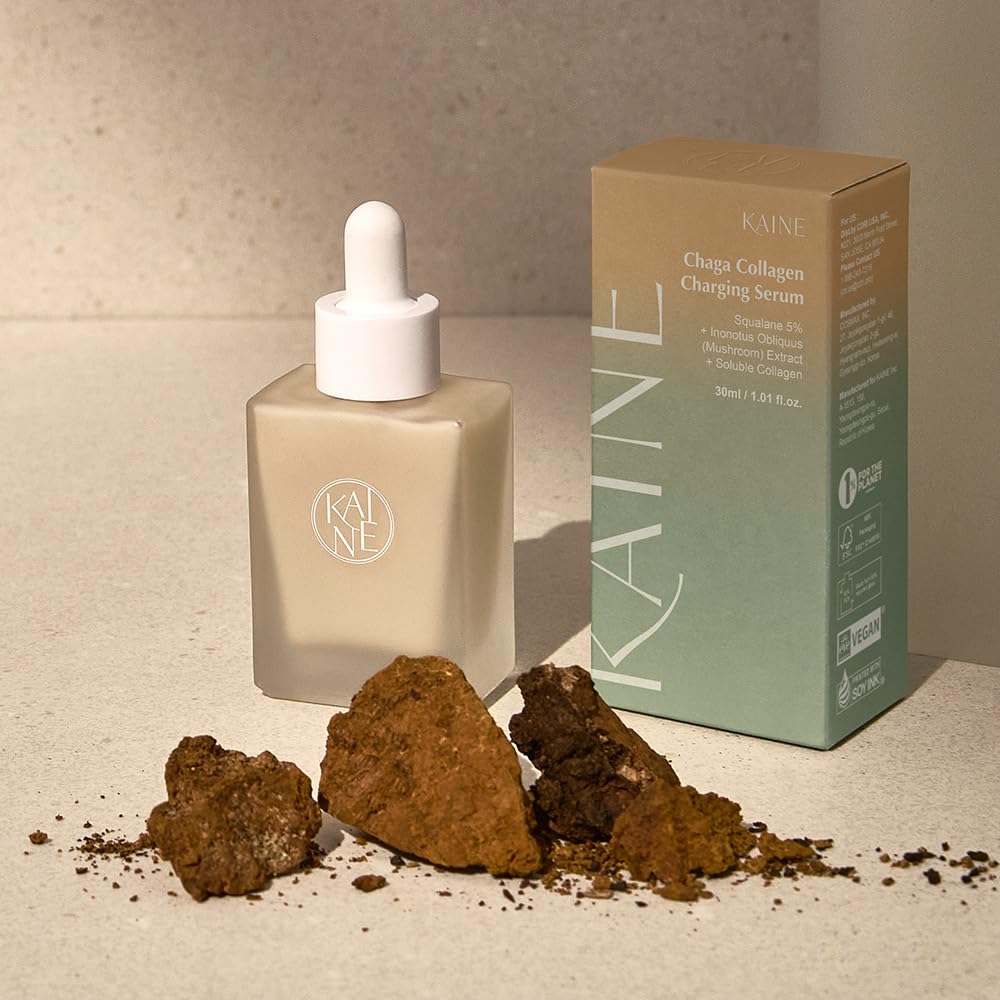 KAINE Chaga Collagen Charging Serum | Hydrating Serum with Chaga Mushroom Extract, Squalane, Soluble Collagen and Jojoba Oil for Skin Hydration Beauty & Personal Care KAINE