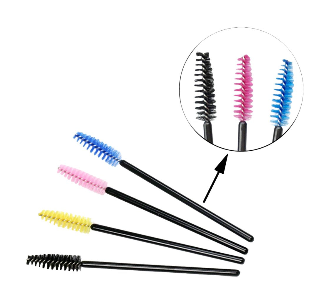 Xiaoyu 100PCS Disposable Mascara Wands Eyelash Applicator Eyebrow Brush - White Beauty & Personal Care XIAOYU