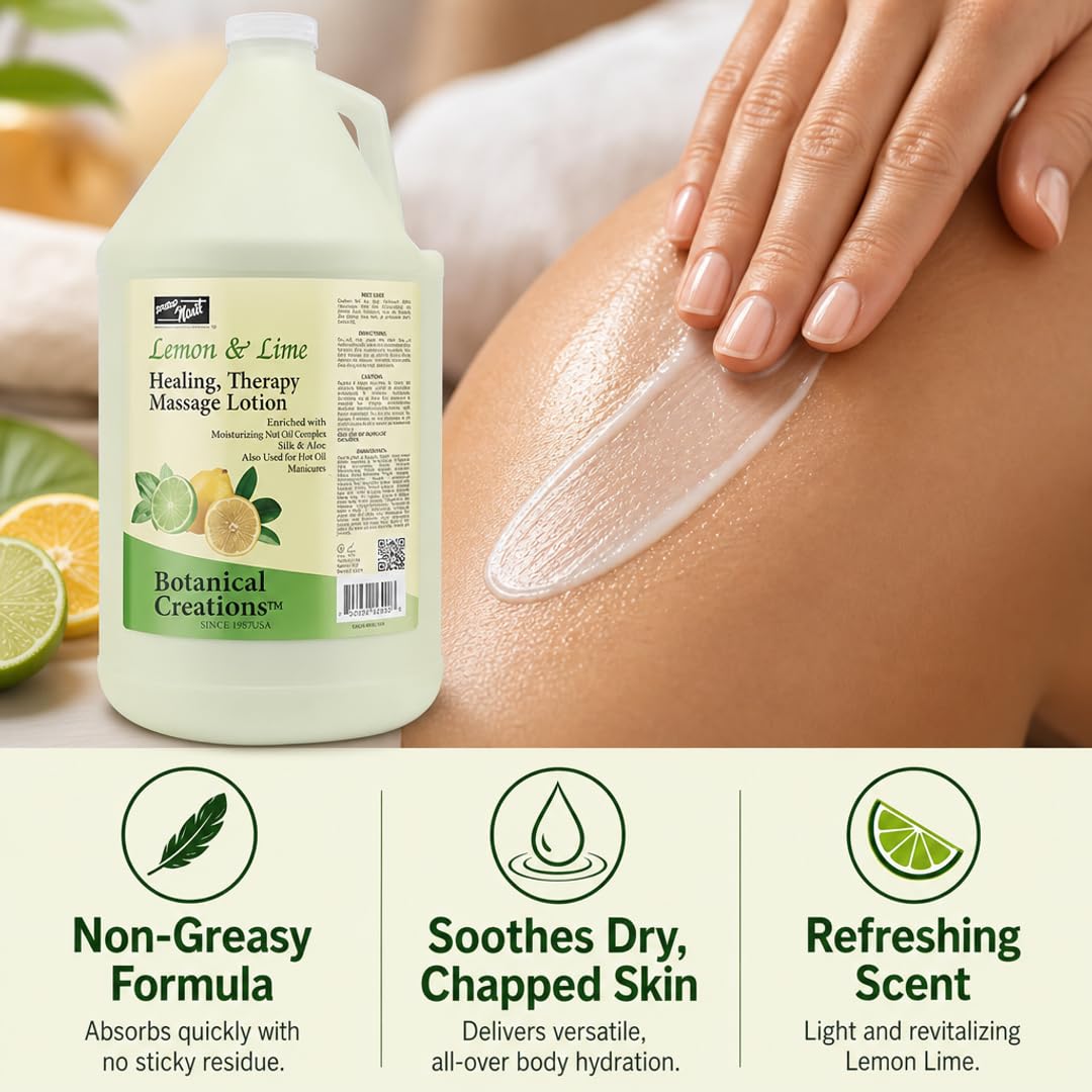 PRO NAIL Professional Body & Massage Lotion - Multi-Use Salon & Spa Formula for Massage, Manicure & Pedicure | Non-Greasy, Fast-Absorbing | Beauty & Personal Care PRO NAIL