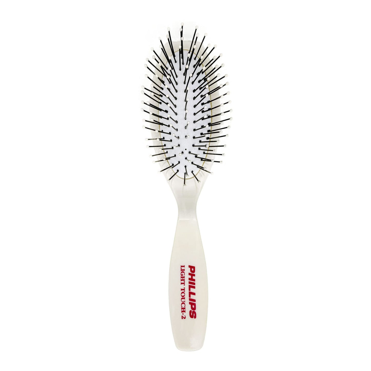 Phillips Brush Light Touch 2 Oval Cushioned Brush (Purse Sized), with Ball Tipped Nylon Bristles, Contoured Handle Beauty & Personal Care Phillips Brush