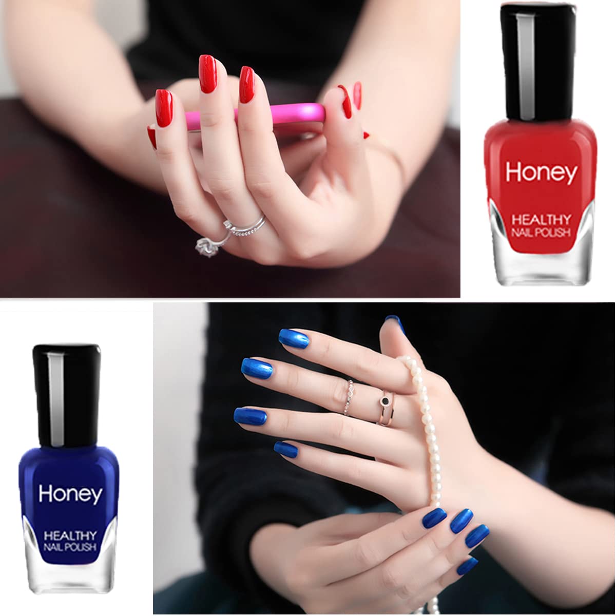 Tophany Non Toxic Nail Polish Set, Easy Peel Off and Fast Dry Nail Polish Set for Pack, Eco Friendly and Organic Water Based Nail Polish Beauty & Personal Care Tophany