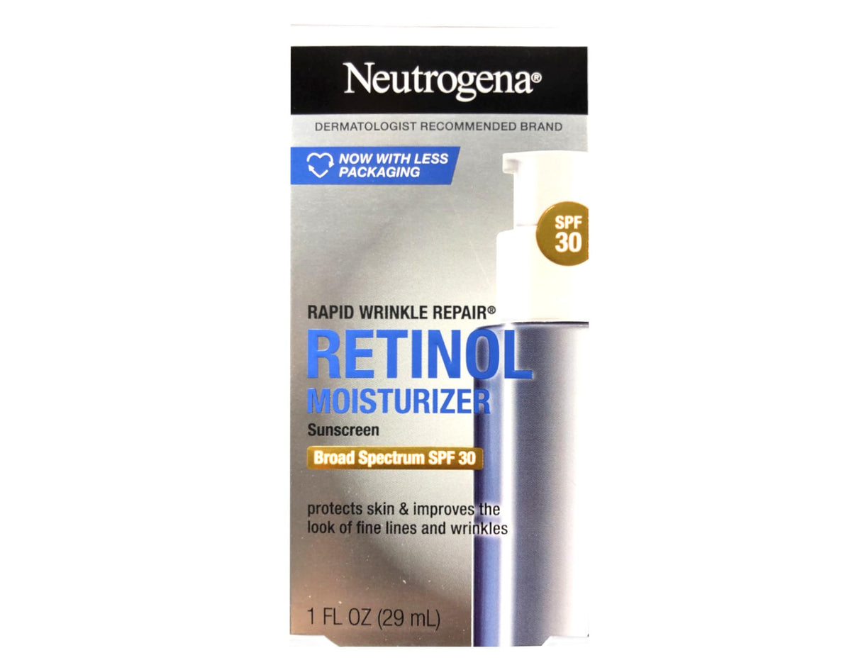 Neutrogena Rapid Wrinkle Repair Daily Face Moisturizer with SPF 30 & Hyaluronic Acid, 1 Fl. Oz. 4 Pack Beauty & Personal Care Neutrogena