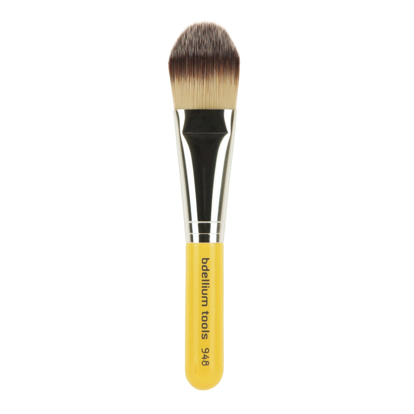 Bdellium Tools Professional Makeup Brush - 948 Foundation - Short Wooden Handle for Convenient Travel, For Applying Foundation (Yellow, 1pc) Beauty & Personal Care BDELLIUM TOOLS