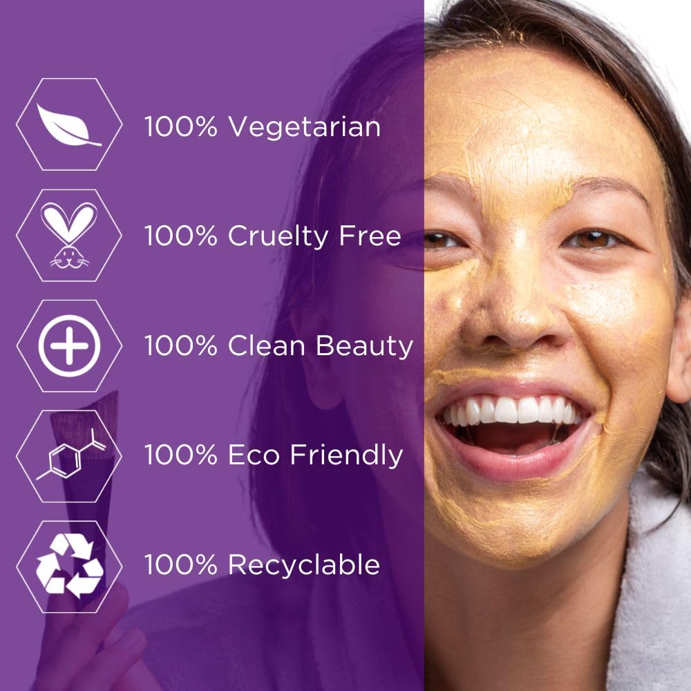 Hey Honey Skin Care Show Your Glow Colloidal Gold Honey Beauty Face Mask | Anti-Aging Hydrating Treatment Reduces Wrinkles Fine Lines | Moisturizing Beauty & Personal Care Hey Honey