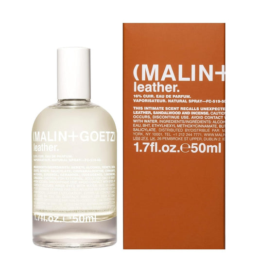 Malin + Goetz Leather Eau de Parfum, 1.7 Fl. Oz. - Men & Women's Perfume, Modern Fragrance, Rustic Wood Scented Perfume, Vintage Leather Scent, Vegan Beauty & Personal Care MALIN+GOETZ