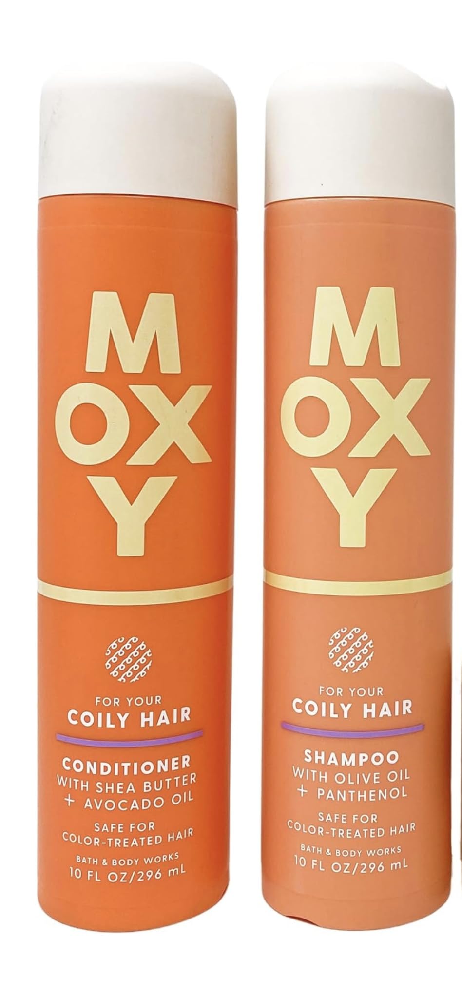 Bath & Body Works Moxy Shampoo + Conditioner Set, 10oz Each Bottle (Curly Hair), Off White Beauty & Personal Care Bath & Body Works