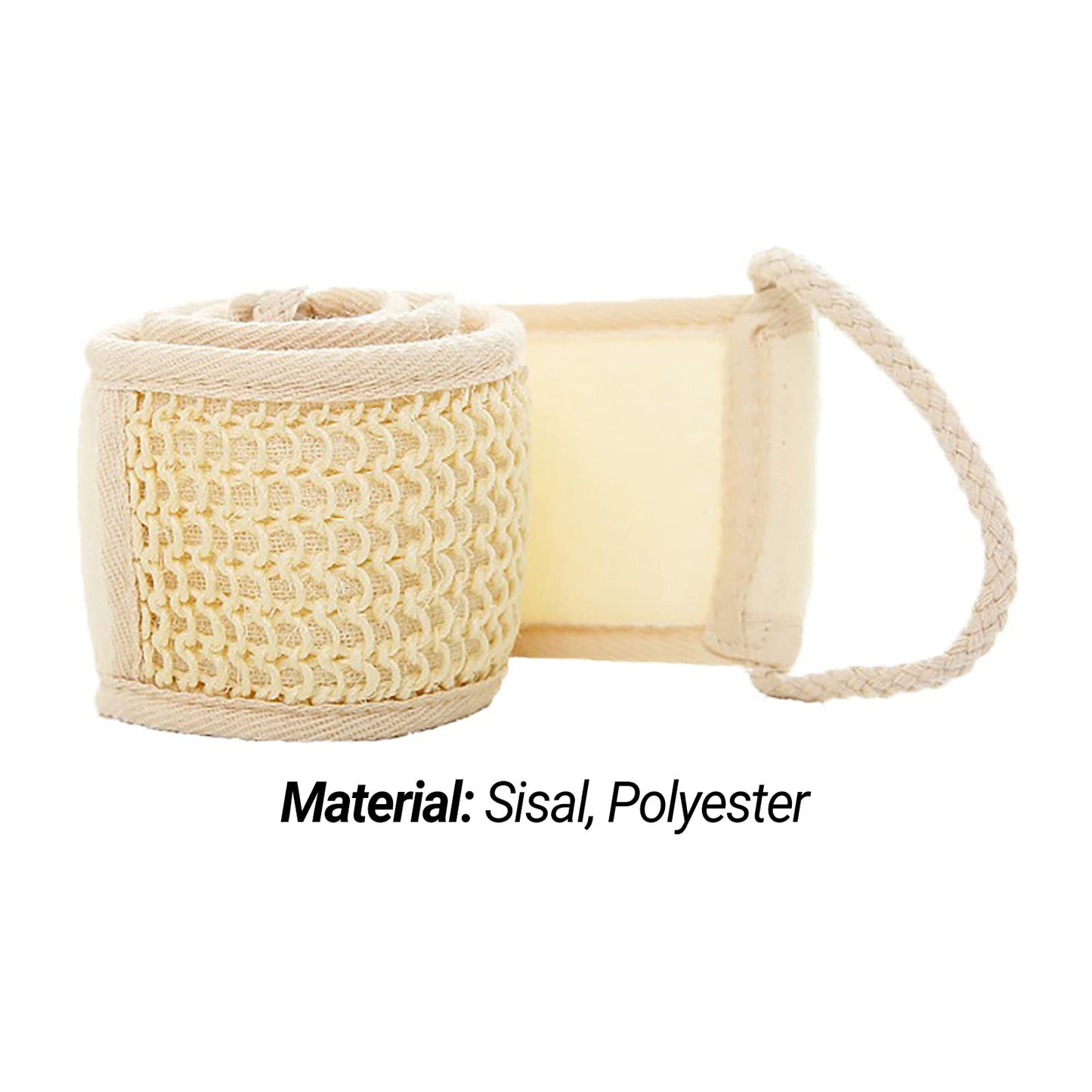 AkoMatial Body Exfoliator Double Sided Effective Fast Drying Reinforced Back Scrubber for Dorm Beauty and Personal Care AkoMatial