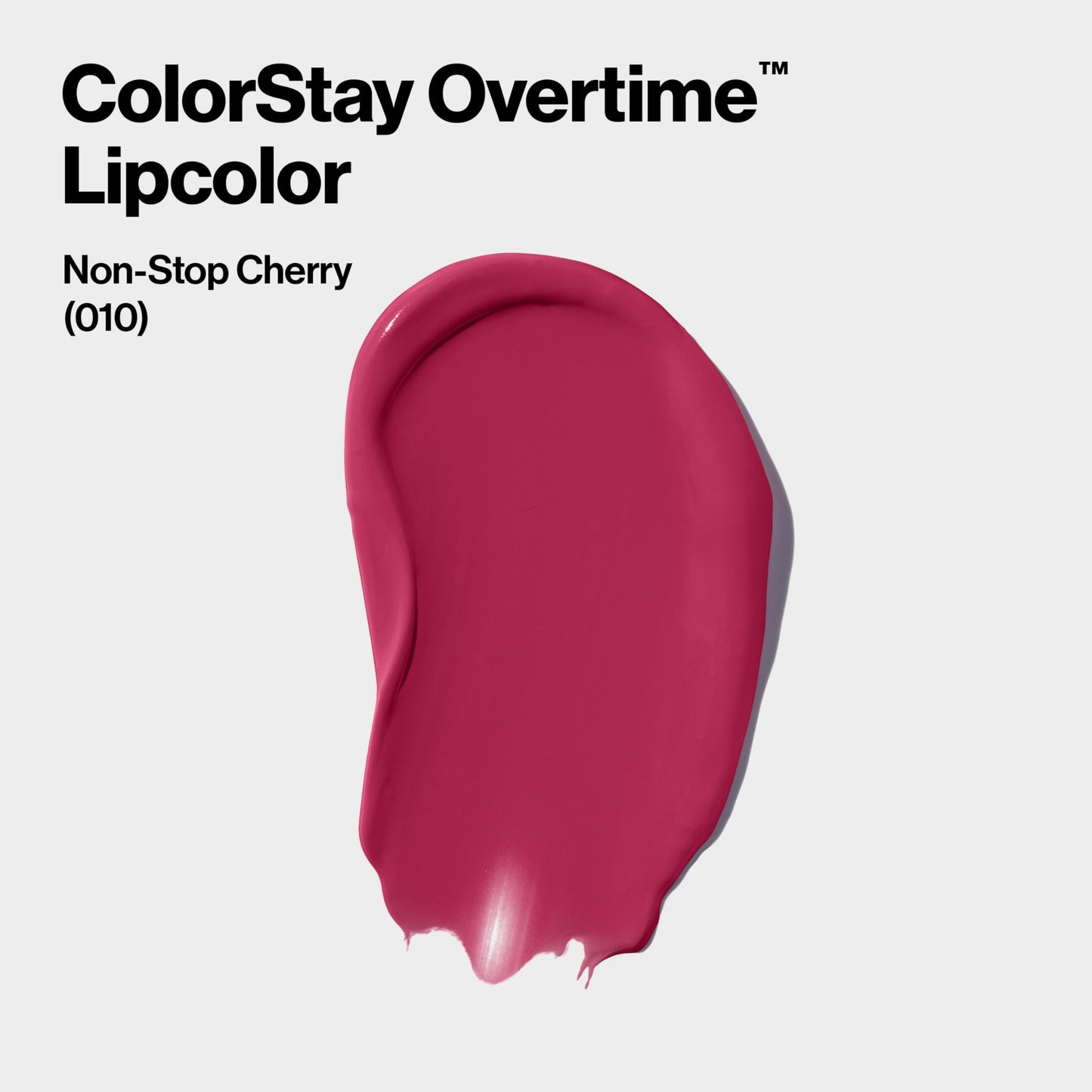 Revlon Liquid Lipstick with Clear Lip Gloss, ColorStay Overtime Lipcolor, Dual Ended with Vitamin E, 010 Non-Stop Cherry, 0.07 Fl Oz Beauty & Personal Care REVLON