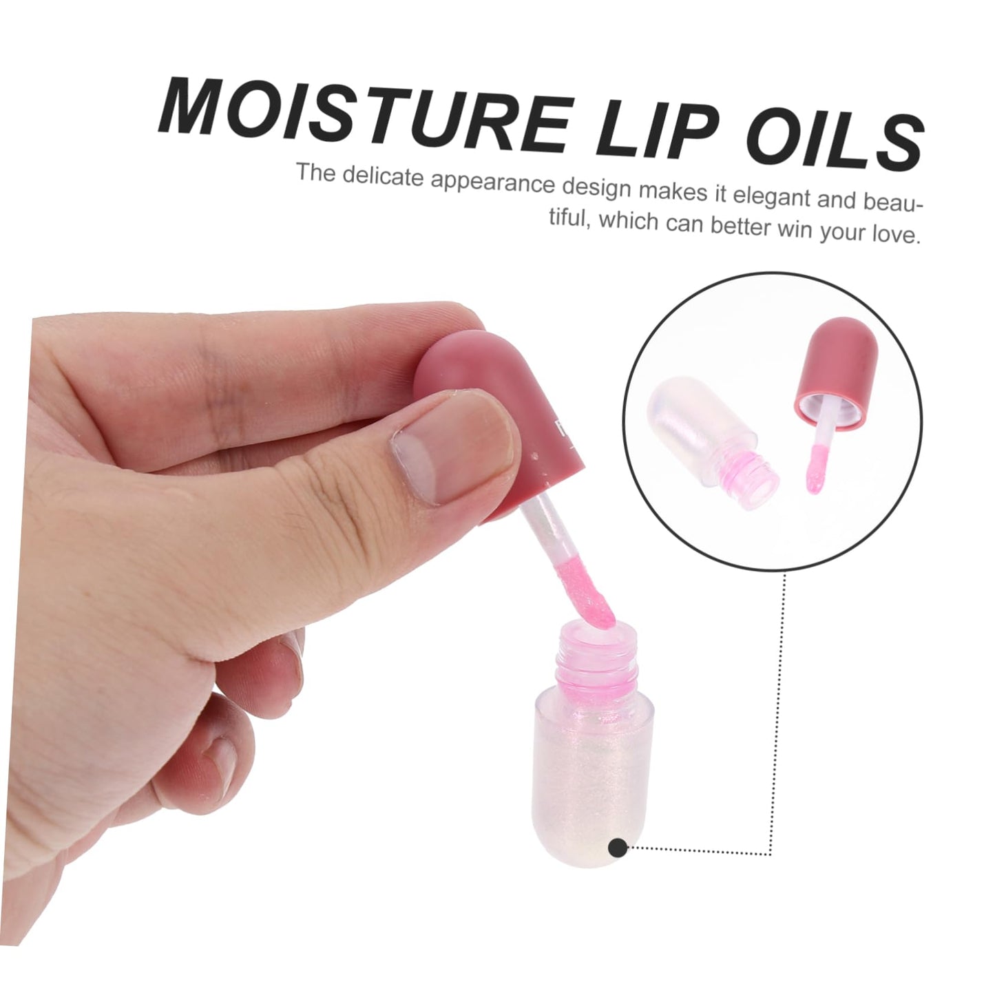 OUNONA 3Pcs Shimmering Lip Plumper Oil Set Hydrating Moisturizing Gloss for Women Color Changing Lip Care Pearlescent Finish Beauty and Personal Care OUNONA