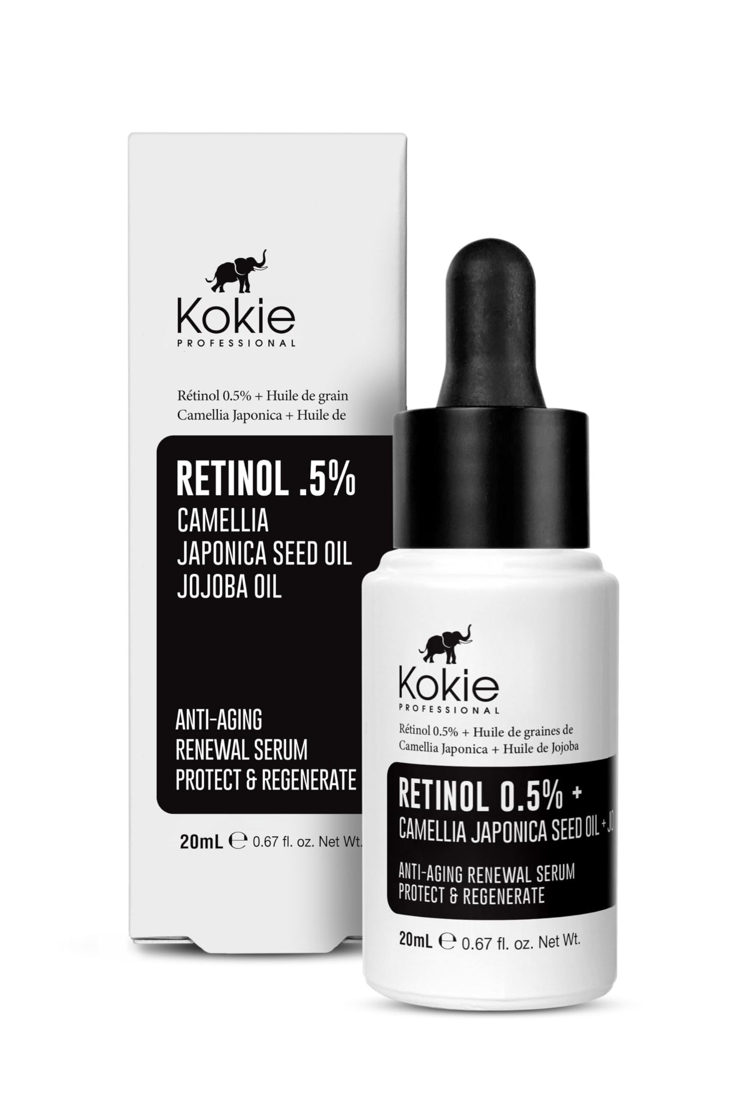Kokie Retinol 0.5% + Camellia Japonica Seed Oil + Jojoba Oil Serum Beauty & Personal Care Kokie