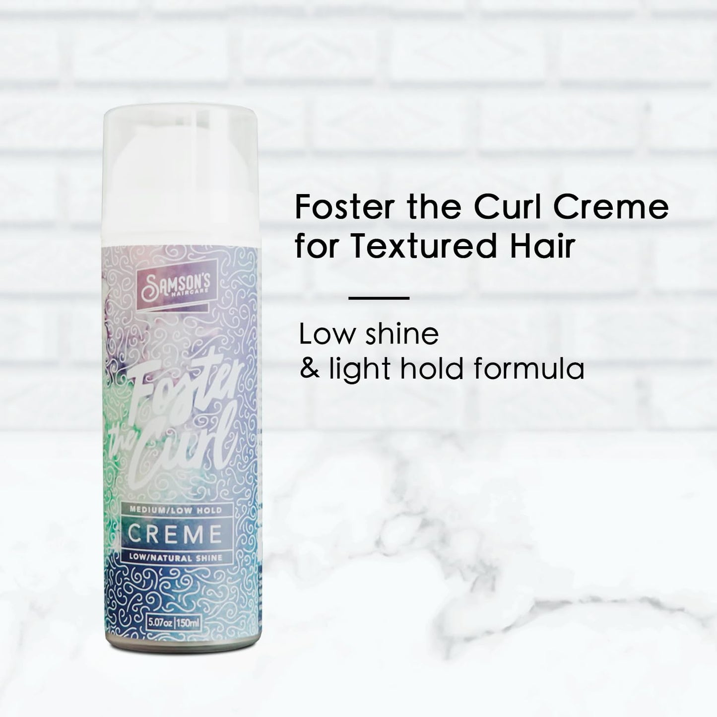 SAMSON'S HAIRCARE Foster the Curl Creme, For Textured Hair, Defines and holds curls all day, Nourishes and Strengthens hair, Protein packed formula Beauty & Personal Care SAMSON'S HAIRCARE