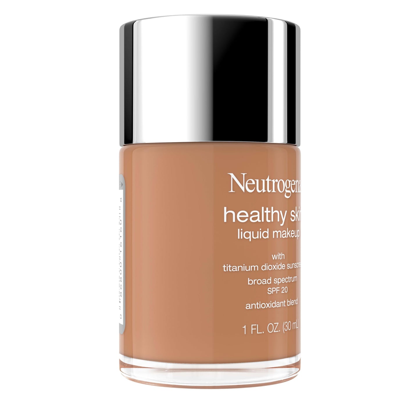 Neutrogena Healthy Skin Liquid Foundation Makeup Broad Spectrum SPF 20 Sunscreen, Medium Coverage, Vit B5, Antioxidants, All Day Wear, Bronze 430N, 1 Beauty & Personal Care Neutrogena