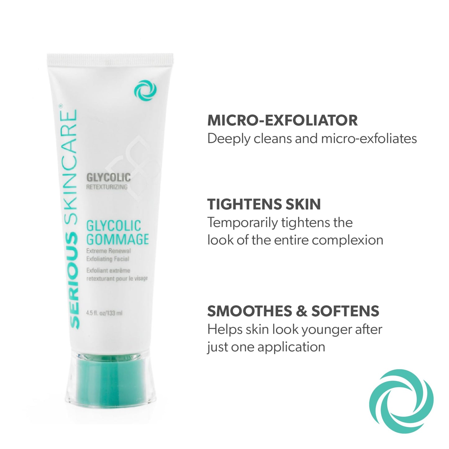 Serious Skincare Glycolic Gommage Extreme Renewal Facial Mask for Radiant Skin - Glycolic Acid - Micro Exfoliation Facial Treatment Mask - Decongest Beauty & Personal Care Serious Skincare