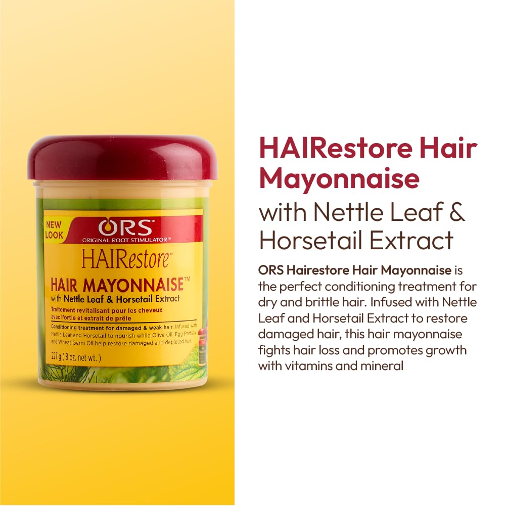 ORS HAIRestore Hair Mayonnaise with Netle Leaf & Horsetail Extract for Damage Hair 8 Ounces Beauty & Personal Care ORS