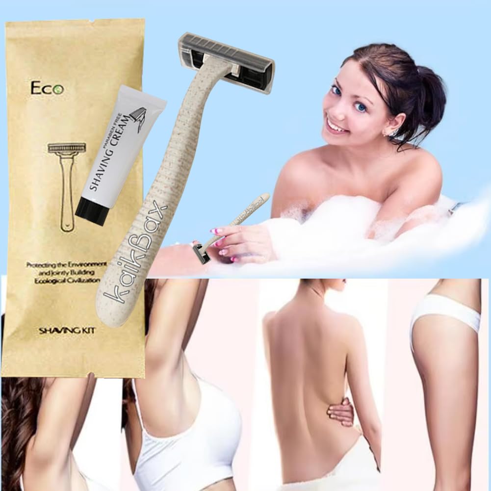 10Pack Disposable Razors 3 Blade Individually Wrapped Kit With Shave Cream Beauty and Personal Care QiMontGiaGonp