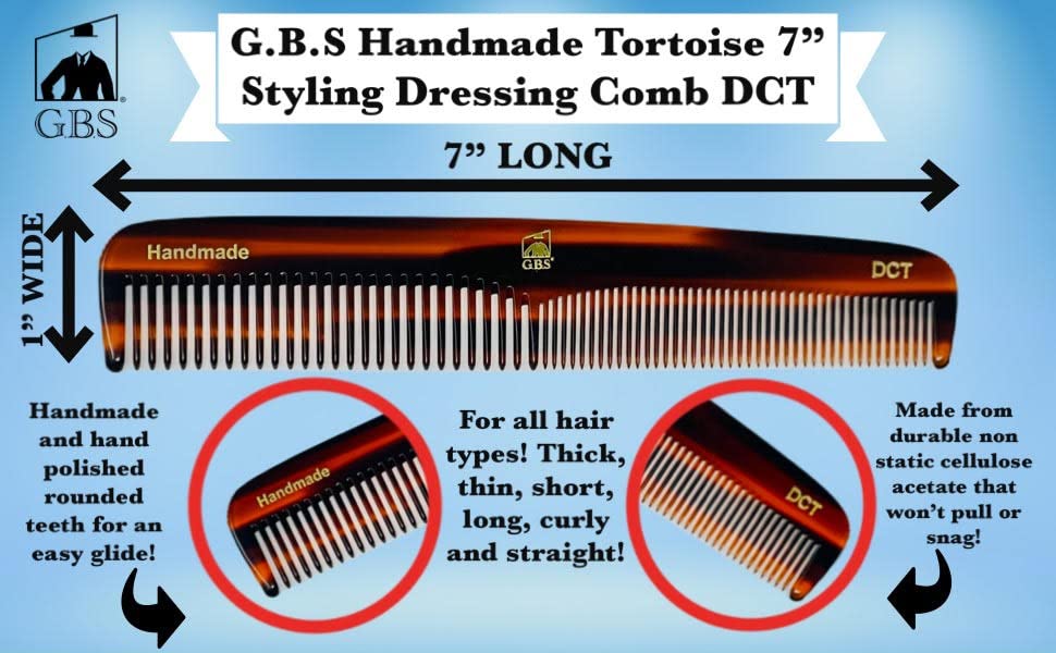 G.B.S Handmade Styling Dressing Comb DCT Peine Para Cabello