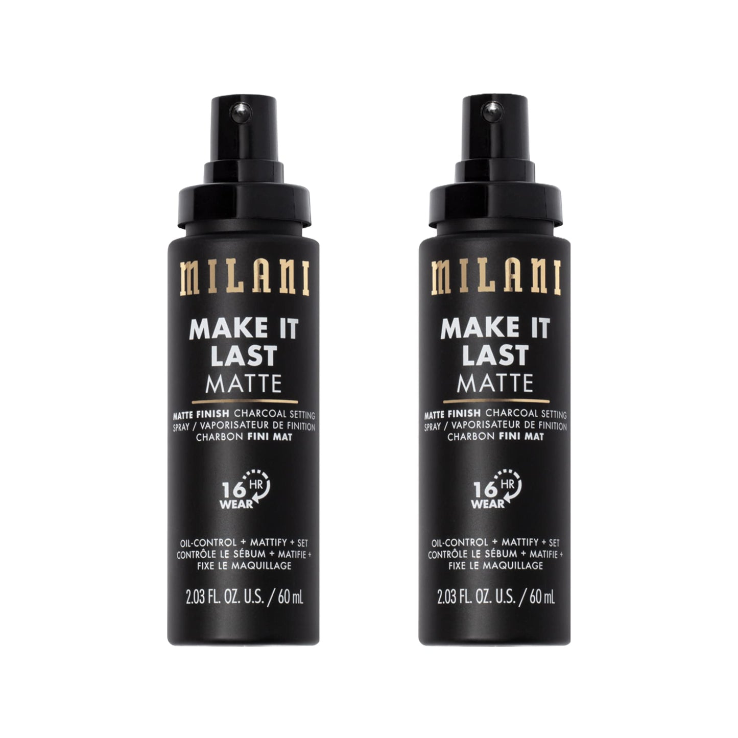 Milani Setting Spray + Primer, Make It Last Matte- Oil Absorbing Charcoal Formula to Control Shine, Matte Finish Setting Spray for Makeup and Primer Beauty & Personal Care Milani