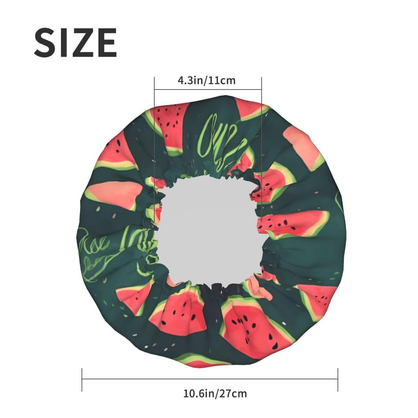 One in a Melon Shower Cap for Women Men Large Reusable Shower Bonnet Double-Layer Waterproof Bath Caps Elastic Band Hair Hat for All Hairstyles Beauty and Personal Care BWLHJKE