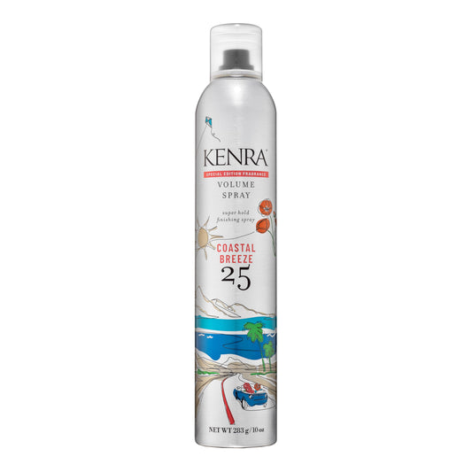 Kenra Professional Volume Spray 25 Coastal Breeze 80% | Super Hold Finishing & Styling Hairspray | Flake-free & Fast-drying | Wind & Humidity