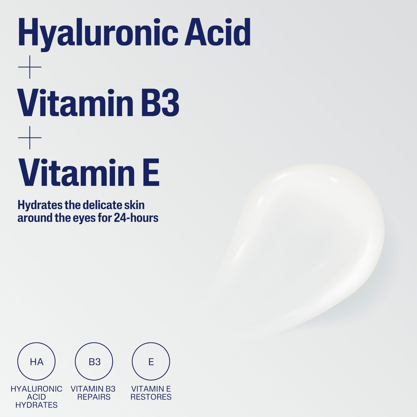 Cetaphil Hydrating Eye Gel-Cream, With Hyaluronic Acid, 0.5 Fl oz, Brightens and Smooths Under Eyes, 24 Hour Hydration for All Skin Types, (Packaging Beauty & Personal Care Cetaphil