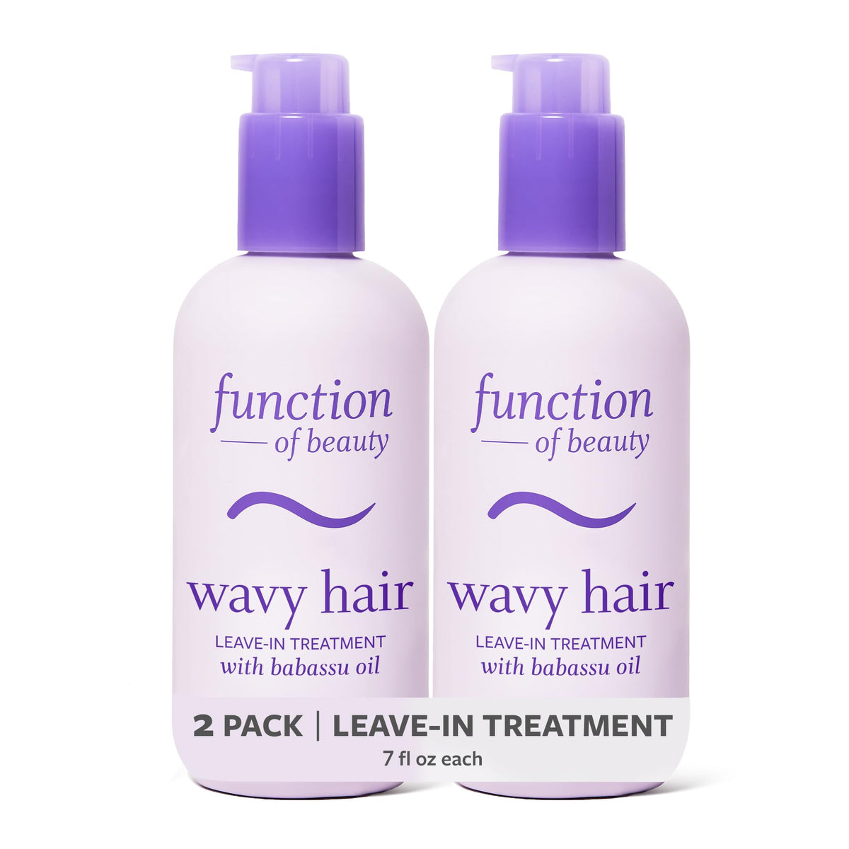 Function of Beauty Wavy Leave In Hair Conditioner - Anti-Frizz, 2-Pack