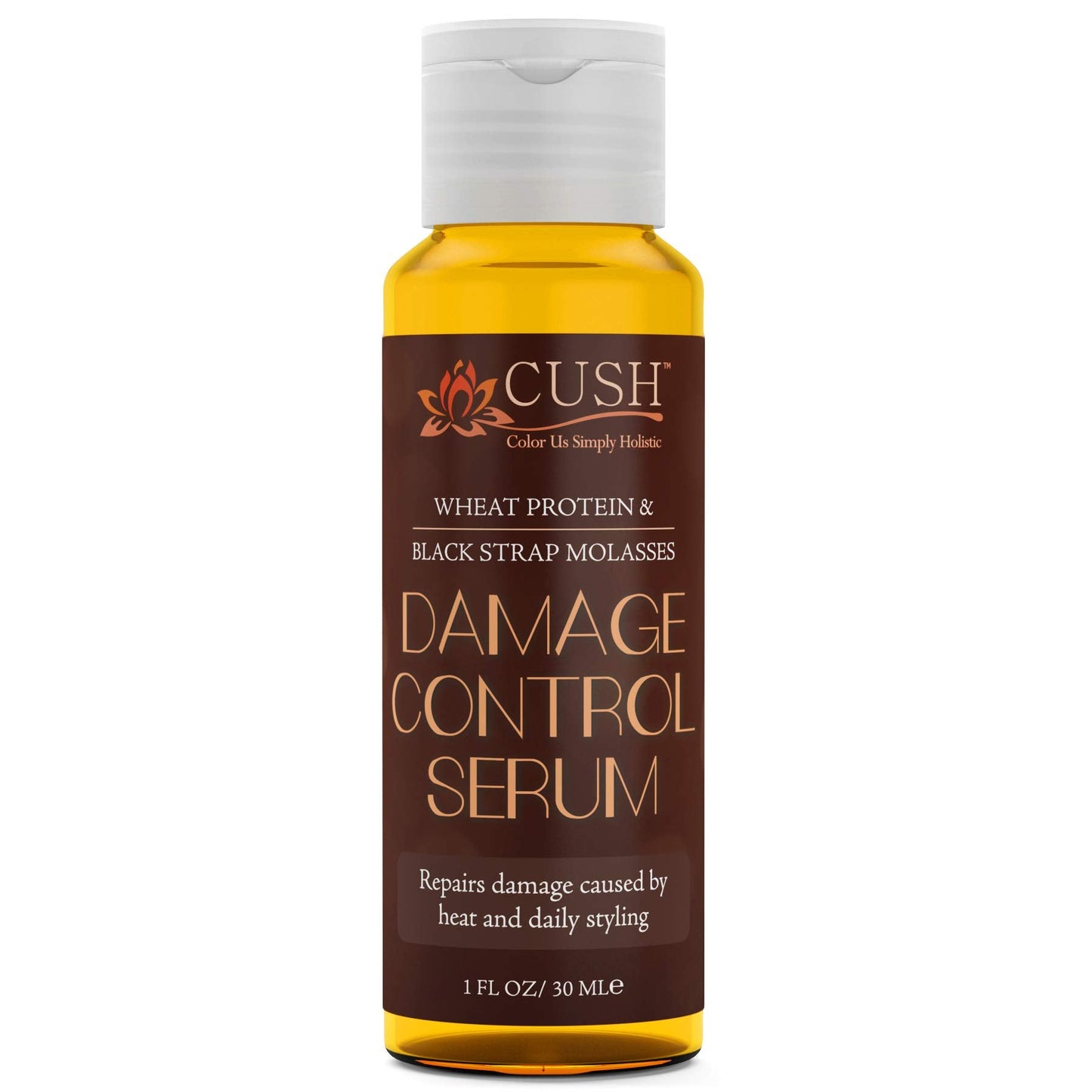 CUSH Cosmetics Wheat Protein & Black Strap Molasses Damage Control Serum Treatment (1 oz) Beauty & Personal Care CUSH