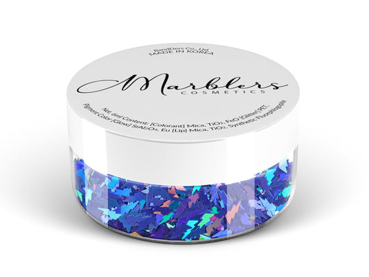 MARBLERS [Thunder] Shape Glitter for Body & Face 0.11oz (3g) | Flake | Non-Toxic | Vegan | Cruelty-Free | Eyeshadow, Nail Polish, Nail Art | Festival Beauty & Personal Care MARBLERS