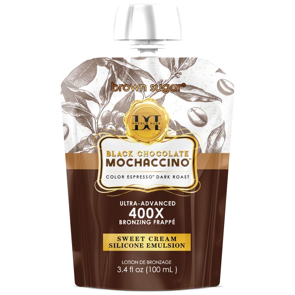 Black Chocolate Double Dark Mochaccino 400X (3.5 Ounce Pouch) Beauty & Personal Care Brown Sugar